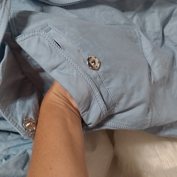 SALE! Worth New York Tiffany Blue Long Belted Jacket Sz.L Gently Worn - Picture 4 of 14